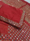 Jr 637 Rangoli Silk With Mirror Work Embroidery Saree Exporters In India